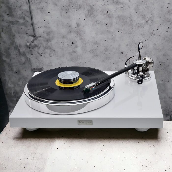 riffaud turntable, classic turntable white edition